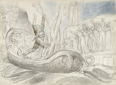 Illustration to the Divine Comedy by Dante Alighieri, 1824-27 by William Blake